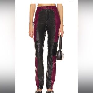 Afrm leather pants